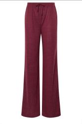LTS Tall Burgundy Red Drawstring Wide Leg Trousers | Long Tall Sally 5