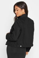 PixieGirl Petite Women's Black Cotton Denim Jacket | PixieGirl 4