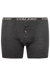 KAM 3 PACK Navy Blue & Grey Assorted Boxers | BadRhino 7