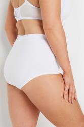 YOURSET 5 PACK Plus Size White Stretch Full Briefs | Yours Clothing  4