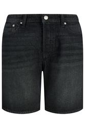 JACK & JONES Big & Tall Grey Denim Shorts | BadRhino 2