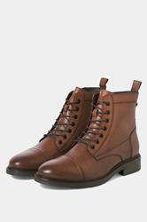 JACK & JONES Big & Tall Brown Leather Wentworth Boots