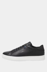 JACK & JONES Big & Tall Dark Grey PU Lace Up Trainers | BadRhino 2
