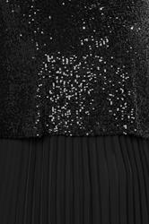 Evans Plus Size Black Sequin Embellished Midi Dress | Evans 5