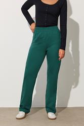 LTS Tall Green Jersey Fitted Straight Leg Joggers | Long Tall Sally 1