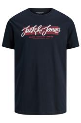 JACK & JONES Big & Tall Sky Captain Blue Urban T-Shirt