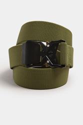 D555 Khaki Green Buckle Belt