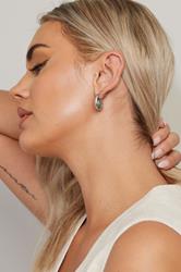 YOURSET 3 PACK Silver Tone Mixed Swirl Earrings | Yours Clothing 2