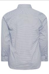 BadRhino Tailoring Big & Tall Blue Abstract Print Formal Shirt | BadRhino 7