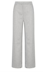LTS Tall Women's Light Grey Tailored Wide Leg Trousers | Long Tall Sally 6