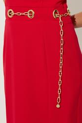 STAR Red Chain Bandeau Midi Dress | StarByJM 5