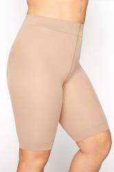 Nude Anti Chafing High Waisted Shorts | Yours Clothing 2