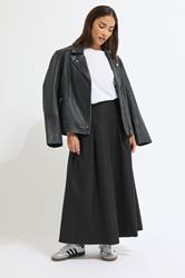 PixieGirl Petite Black Pleated Maxi Skirt | PixieGirl 3