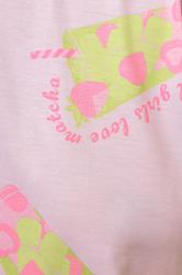 LIMITED COLLECTION Plus Size Pink Matcha Short Pyjama Set | Yours Clothing 5