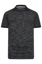 BadRhino Big & Tall Black Slub Polo Shirt