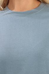 YOURS Plus Size Dusky Blue Sweatshirt | Yours Clothing 4