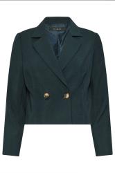 PixieGirl Petite Navy Blue Tailored Cropped Blazer