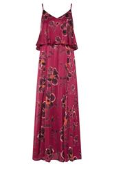 STAR Red Floral Satin Maxi Dress | StarByJM 5
