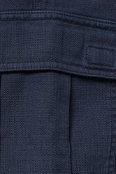 BadRhino Big & Tall Navy Blue Washed Slub Cotton Cargo Shorts | BadRhino 8