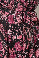 EVANS Plus Size Pink Paisley Print Wrap Top | Evans 6