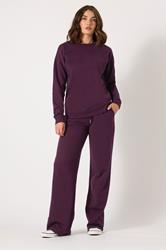 LTS Tall Purple Crew Neck Sweatshirt | Long Tall Sally 2