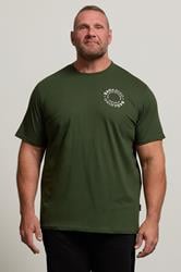 BadRhino Big & Tall Dark Green Circle Logo T-Shirt | BadRhino 3