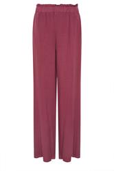 LTS Tall Berry Red Acid Wash Wide Leg Trousers