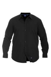 D555 Black Basic Long Sleeve Shirt