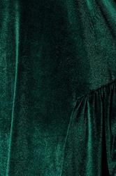 LIMITED COLLECTION Plus Size Forest Green Velvet Skater Dress | Yours Clothing 4