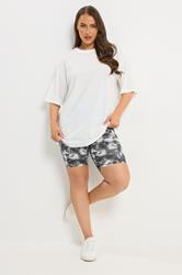 YOURSET 2 PACK Plus Size Black Tie Dye Cycling Shorts | Yours Clothing 5