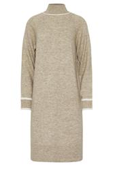 LTS Tall Beige Brown Contrast Trim Jumper Dress | Long Tall Sally 6