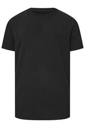 BadRhino Big & Tall Black Ottoman Textured T-Shirt