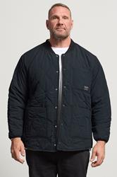 JACK & JONES Big & Tall Black Quilted Liner Jacket | BadRhino 3