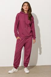 LTS Tall Women's Dark Pink Cuffed Jogger | Long Tall Sally 3