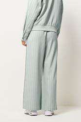 PixieGirl Petite Women's Blue Stripe Pull On Wide Leg Trousers | PixieGirl 5