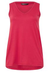 YOURS Plus Size Red V-Neck Core Vest Top | Yours Clothing 5