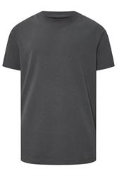 BadRhino Big & Tall Ebony Grey Ottoman Textured T-Shirt