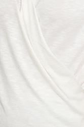 M&Co Ivory White Short Sleeve Wrap Top | M&Co 4