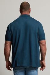 BadRhino Big & Tall Navy Teal Blue Core Polo Shirt | BadRhino 2