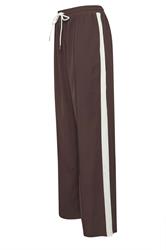 LTS Tall Brown Side Stripe Wide Leg Trousers