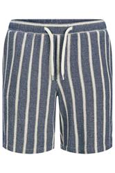 JACK & JONES Big & Tall Blue & White Stripe Jogger Shorts