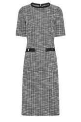 LTS Tall Black Boucle Midi Dress | Long Tall Sally 5