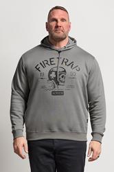 FIRETRAP Big & Tall Grey Hoodie | BadRhino 3