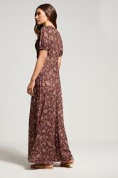 LTS Tall Orange Paisley Wrap Maxi Dress | Long Tall Sally 2