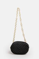 Black Chain Strap Camera Bag | Yours Clothing 3