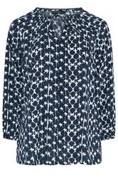 EVANS Plus Size Blue Tie Dye Top | Evans 5