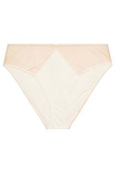 PLAYFUL PROMISES White Romana Illusion Strap High Waisted Mesh Briefs | Yours Clothing 7