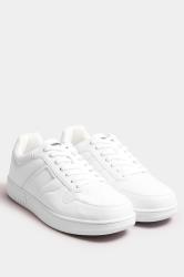 JACK & JONES White Logo Panel Trainers | BadRhino 1