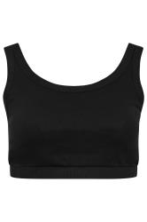 YOURSET 2 PACK Plus Size Black & White Ribbed Crop Tops | Yours Clothing  7
