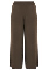LIMITED COLLECTION Curve Chocolate Brown Knitted Trousers